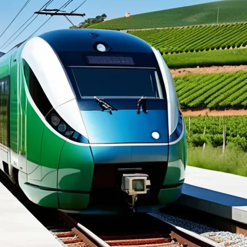 철도기사로서의 커리어 플랜 - **Prompt:** A futuristic, sleek, and eco-friendly high-speed train, designed with modern aesthetics,...