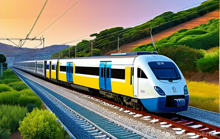 철도안전법 주요 조항 해설 - **Image Prompt: The Unseen Guardians of Portuguese Rails**
* **Description**: A vibrant, dynam...