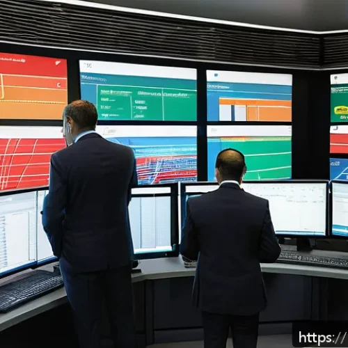 Home 31 철도기사와 동종 업계 협업 사례 - A modern Brazilian railway control center with large digital screens displaying real-time train traf...